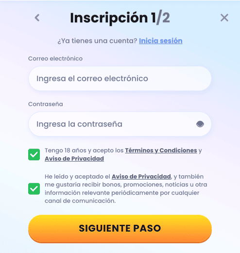 REGISTRO Lab casino